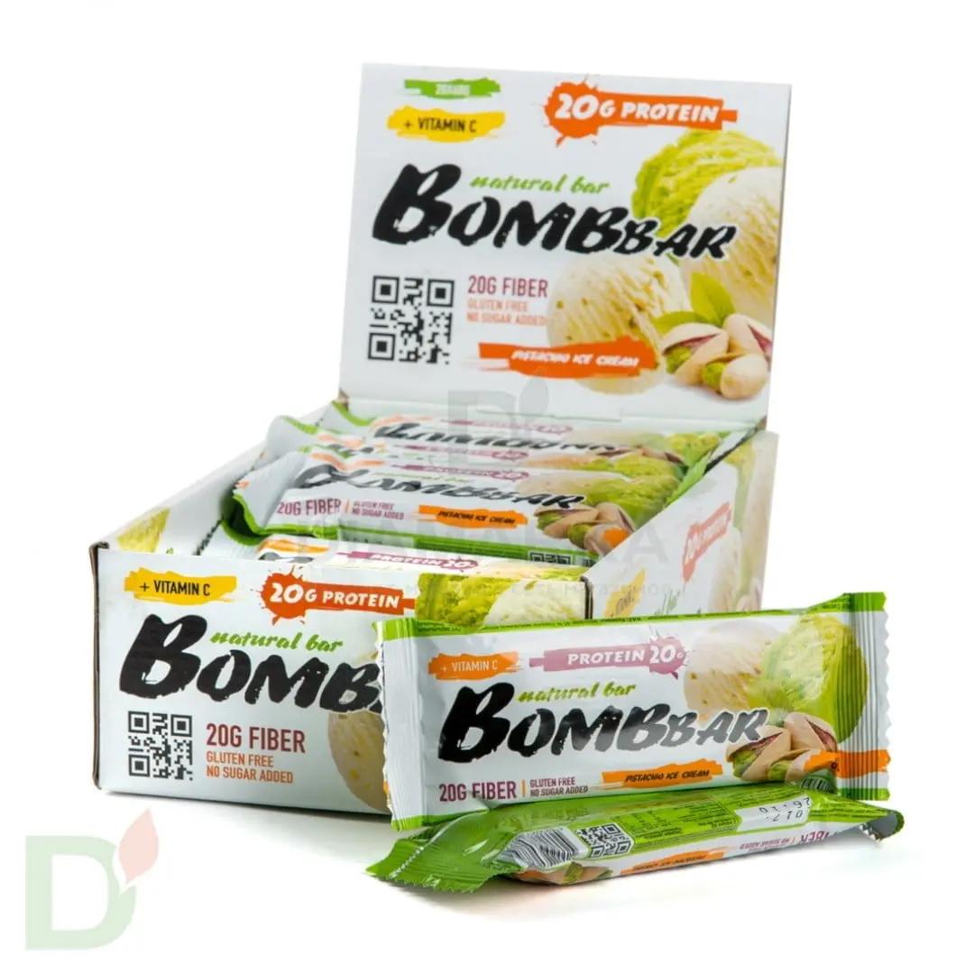 Батончик BOMBBAR Фисташковый пломбир (3угл в 60г) в Челябинске