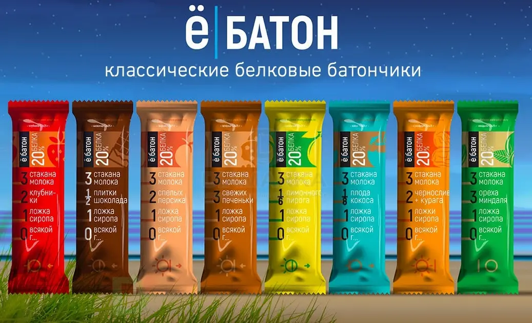 Батончик протеиновый Ё/батон Кокос в шоколадной глазури 50гр в Челябинске