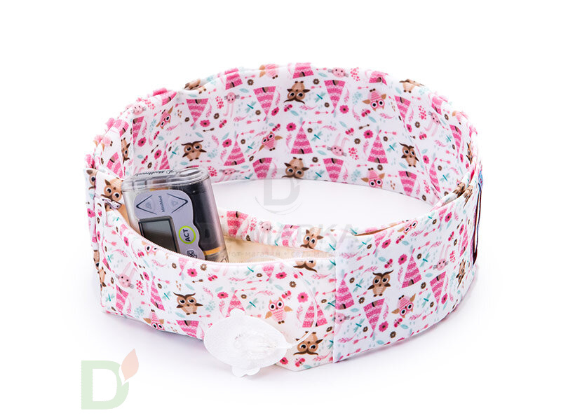 Пояс INSULA KIDS с ЗАМОЧКОМ для ношения помпы на талии Совушки