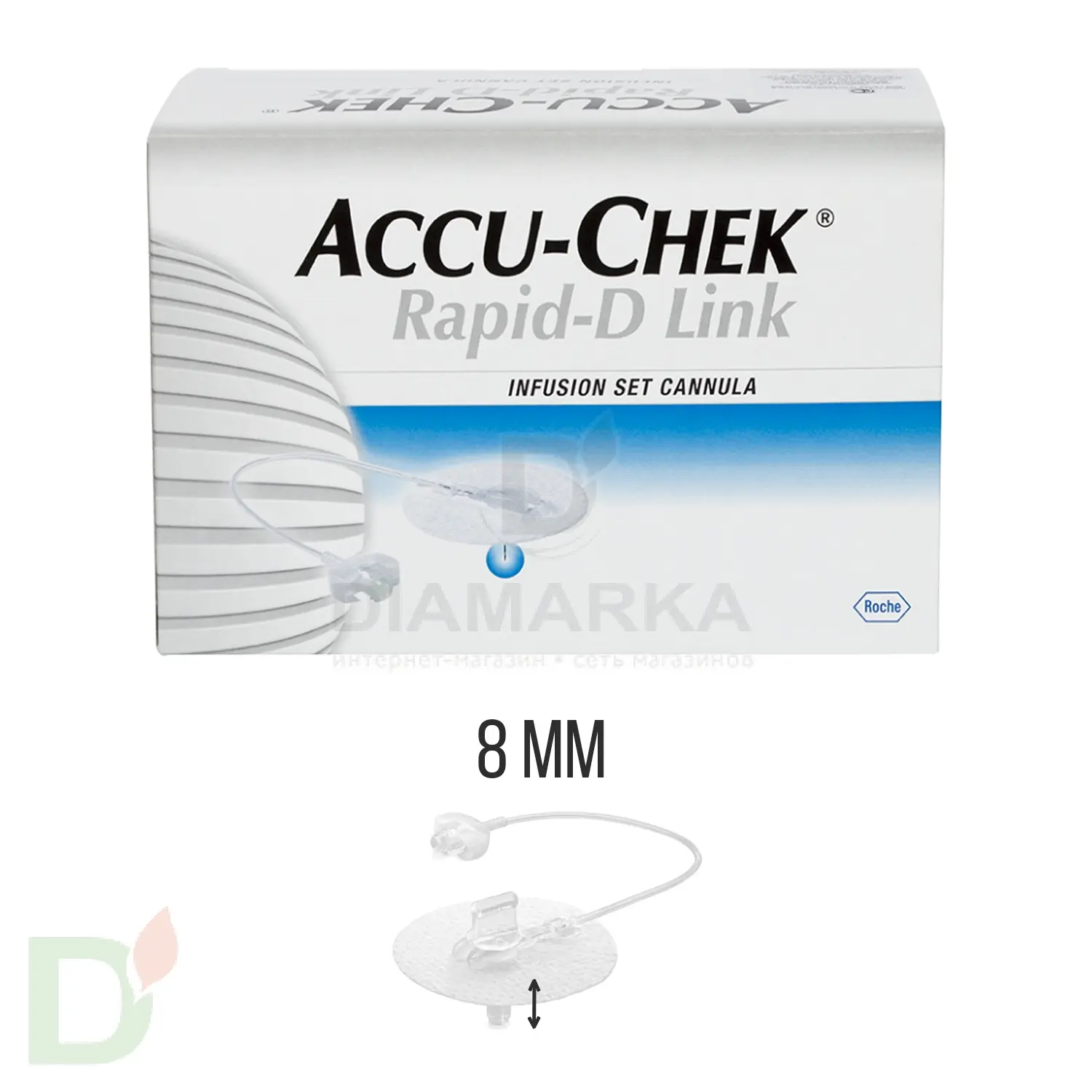 Акку-Чек Репид-Д Линк, игла 8 мм, 1 шт. в Челябинске