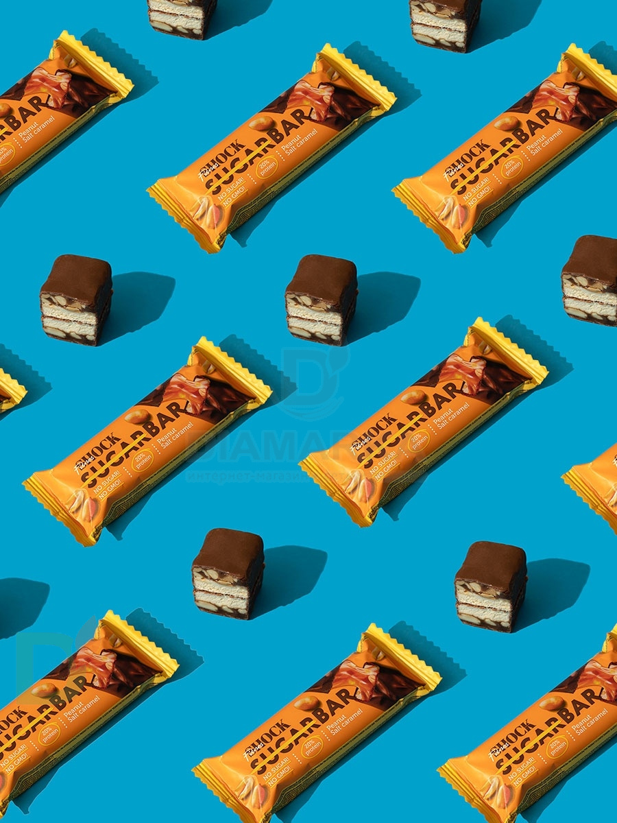 Батончик протеиновый FitnesShock Соленая карамель-Арахис 50гр. в Челябинске