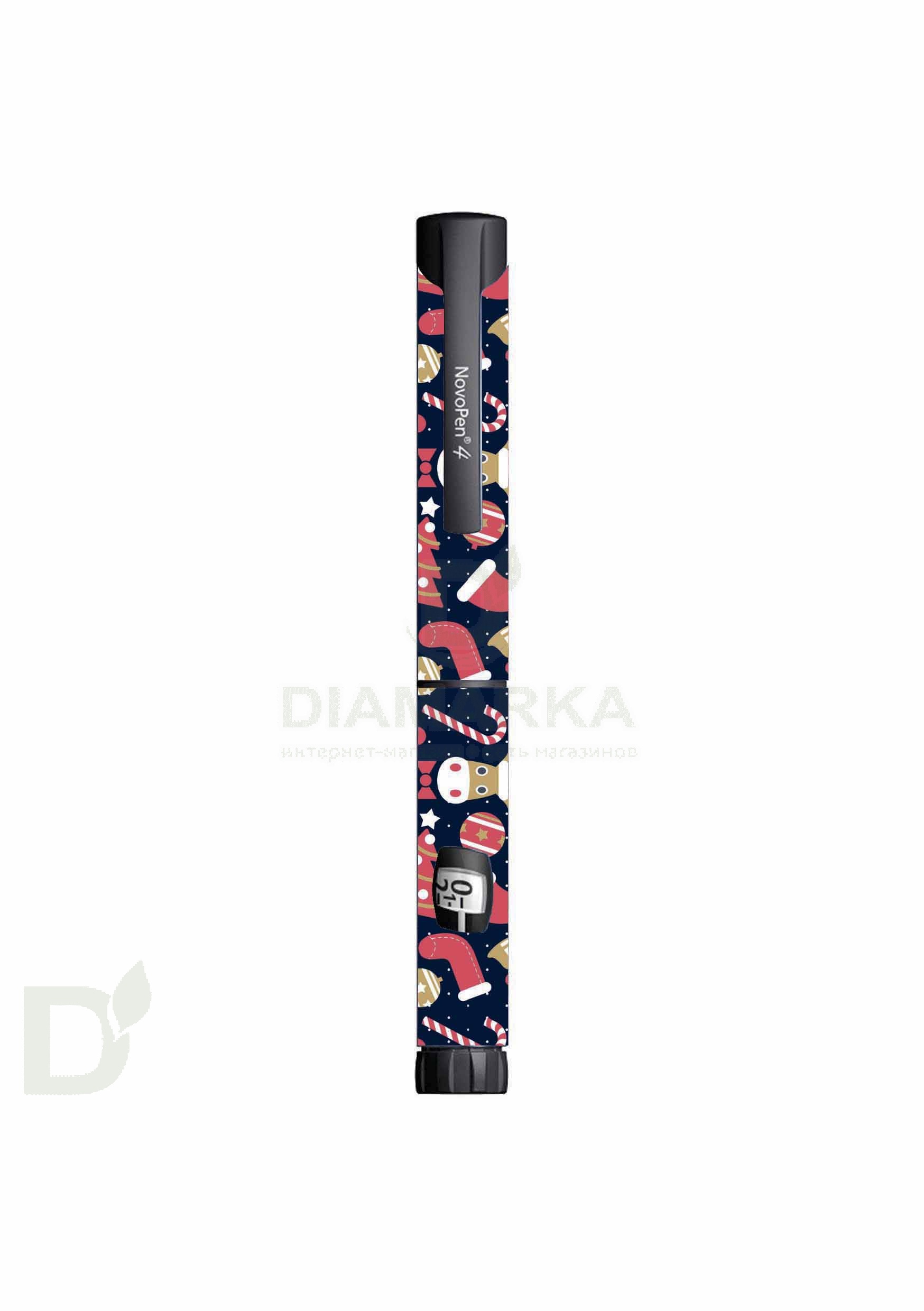 Наклейка на шприц-ручку НовопенЭХО и Новопен4