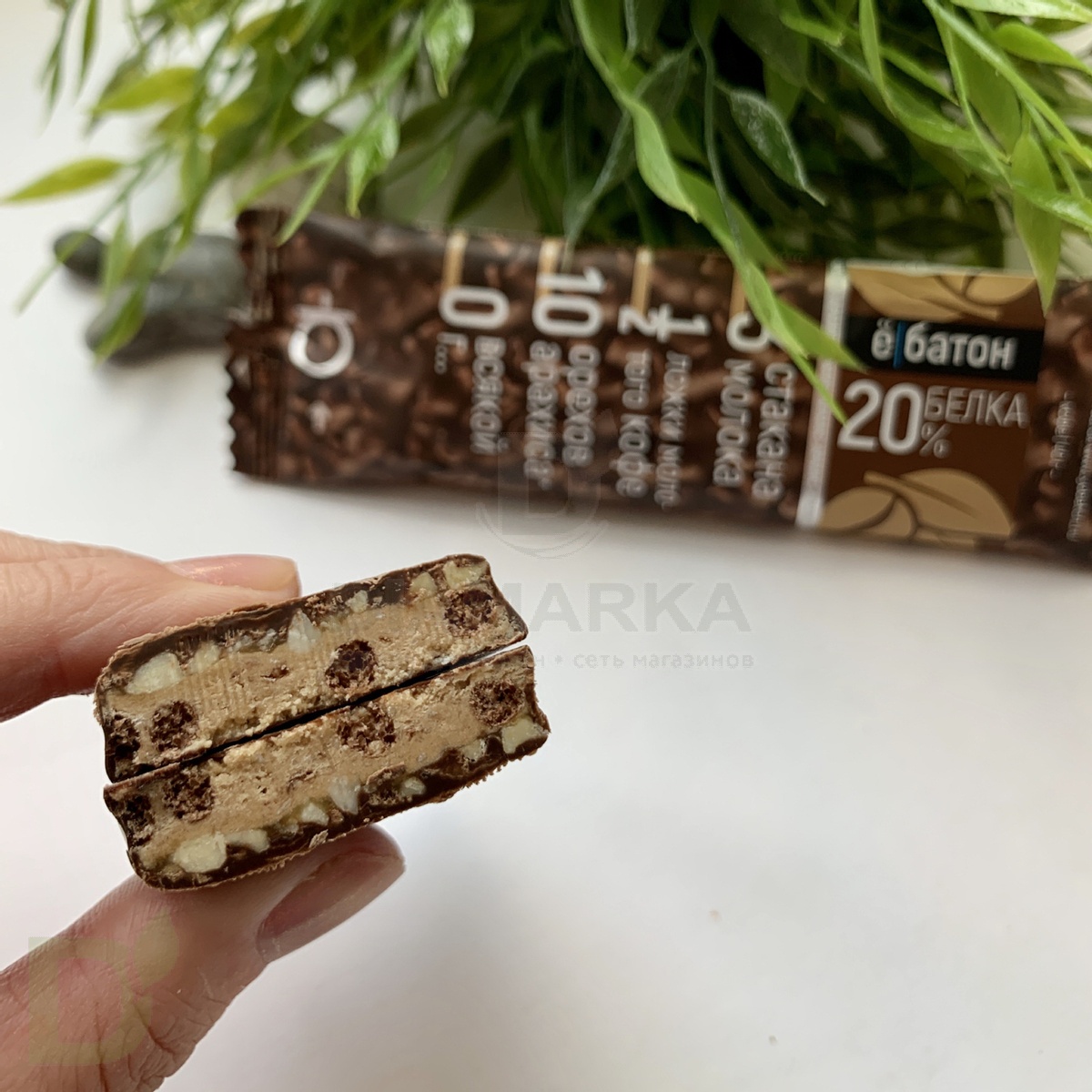 Батончик протеиновый Ё/батон "Арахис-Кофе" в шоколадной глазури 40гр в Челябинске