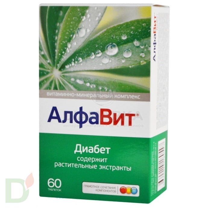 Витамины АлфаВит Диабет, 60 табл. в Челябинске
