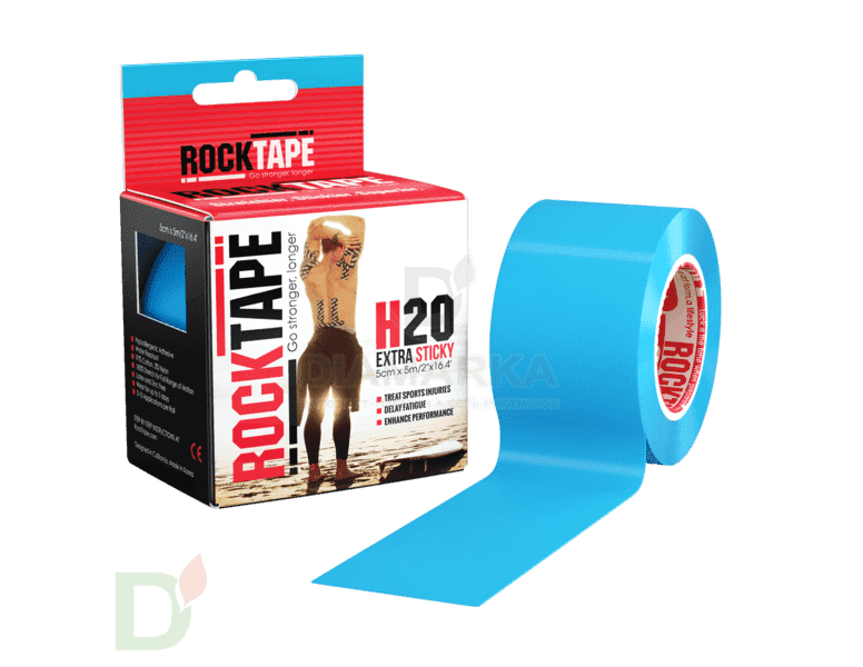 Тейп RockTape H2O, голубой