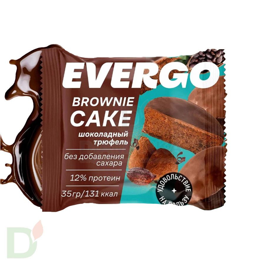 Брауни кейк Evergo со вкусом Шоколадный трюфель, 35гр
