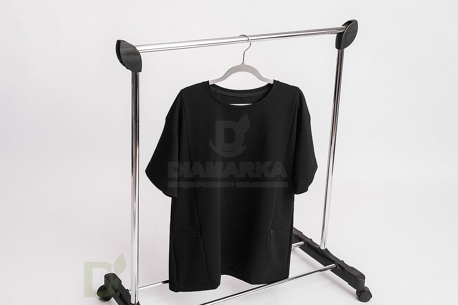 Футболка Pocket Stories для инсулиновой помпы Чёрная с 2мя карманами