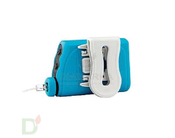 !!! Силиконовый чехол АккуЧек (голубой) с белой клипсой