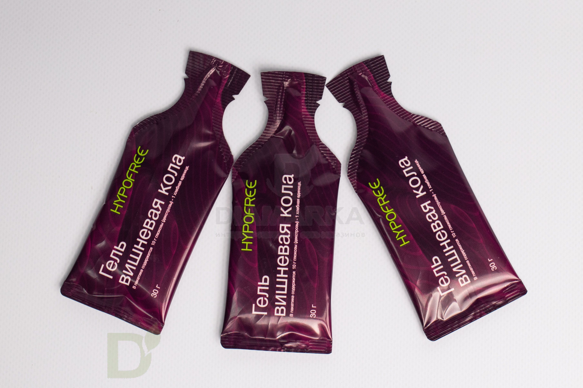 Гель HYPOFREE DIAMARKA 1ХЕ Вишневая Кола, мягкая упаковка, 10 саше по 30мл в Челябинске