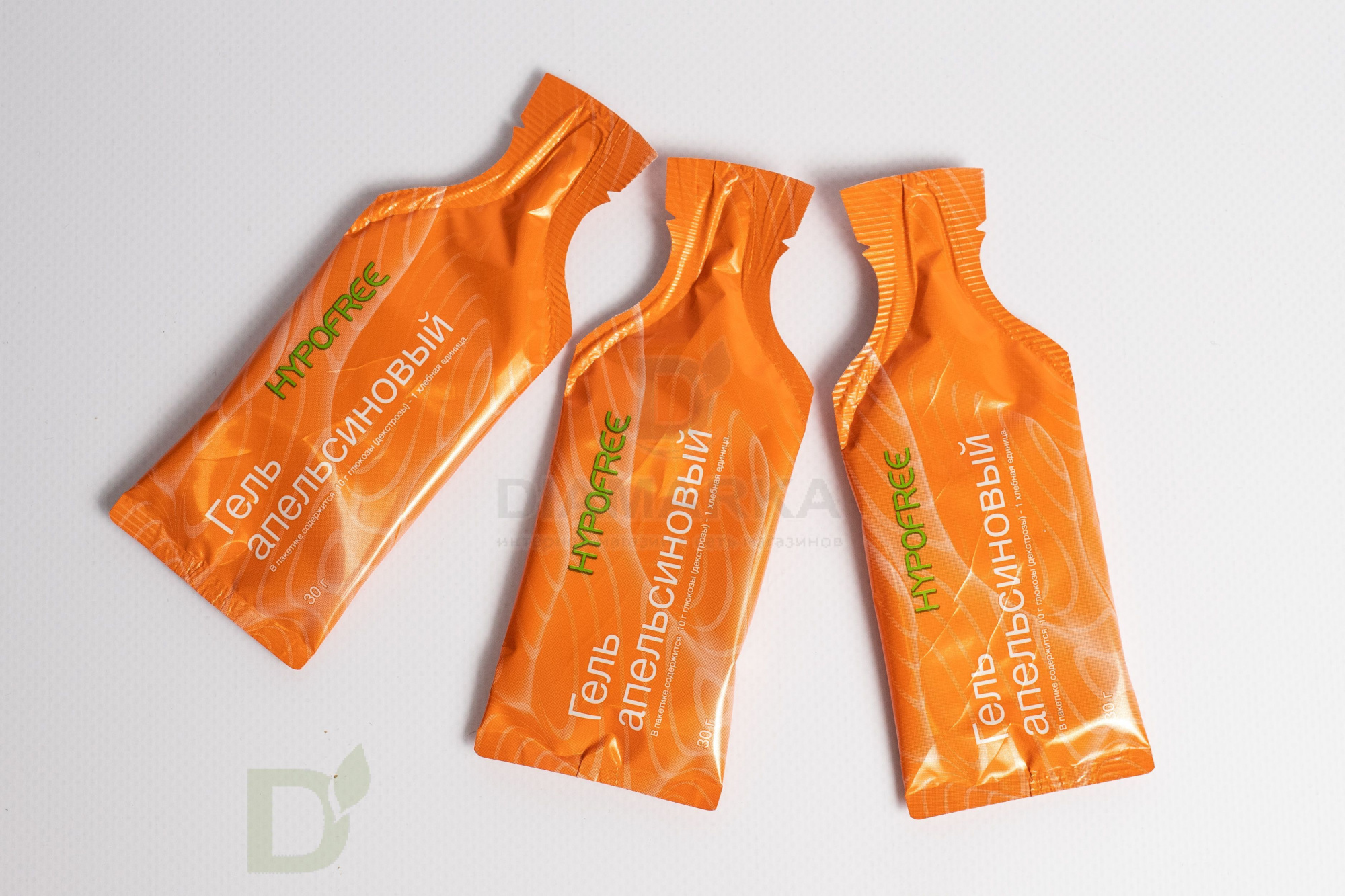 Гель HYPOFREE 1ХЕ Апельсин, мягкая упаковка, 10 саше по 30мл в Челябинске