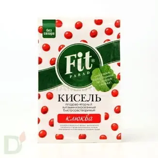 Кисель витаминный Клюква, FitParad 30 г.