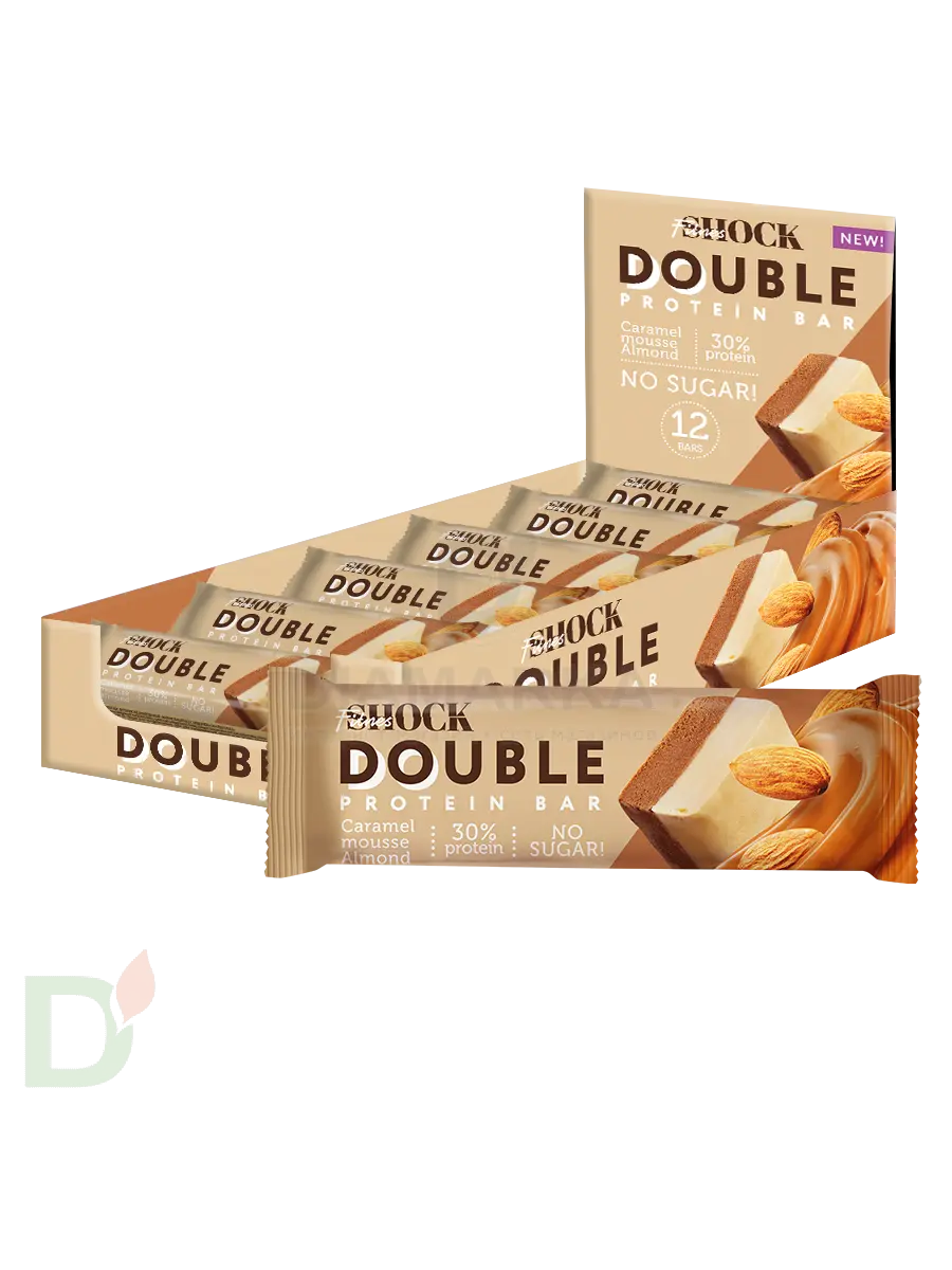 Батончик протеиновый FitnesShock Карамельный мусс с миндалем 40гр. в Челябинске