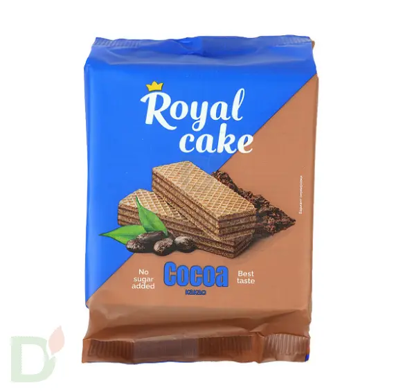 Вафли Royal cake со вкусом «КАКАО» без сахара, 120 г в Челябинске