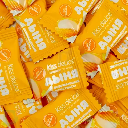 Леденцы освежающие Kiss Delice, Дыня, 50гр