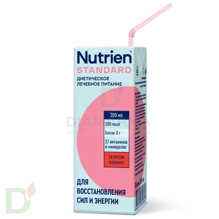 Смесь для питания Nutrien Standard, Клубника, 200 мл