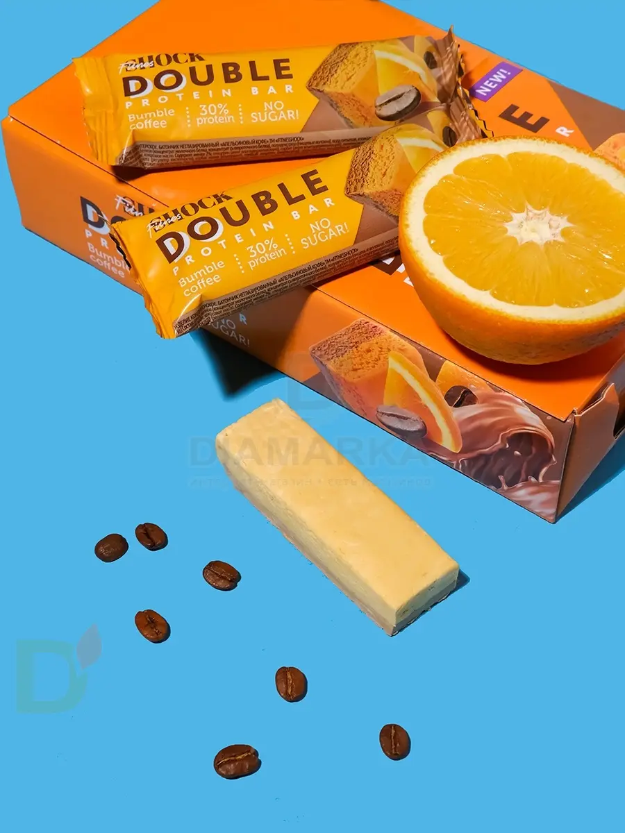 Батончик протеиновый FitnesShock Апельсиновый кофе 40гр. в Челябинске