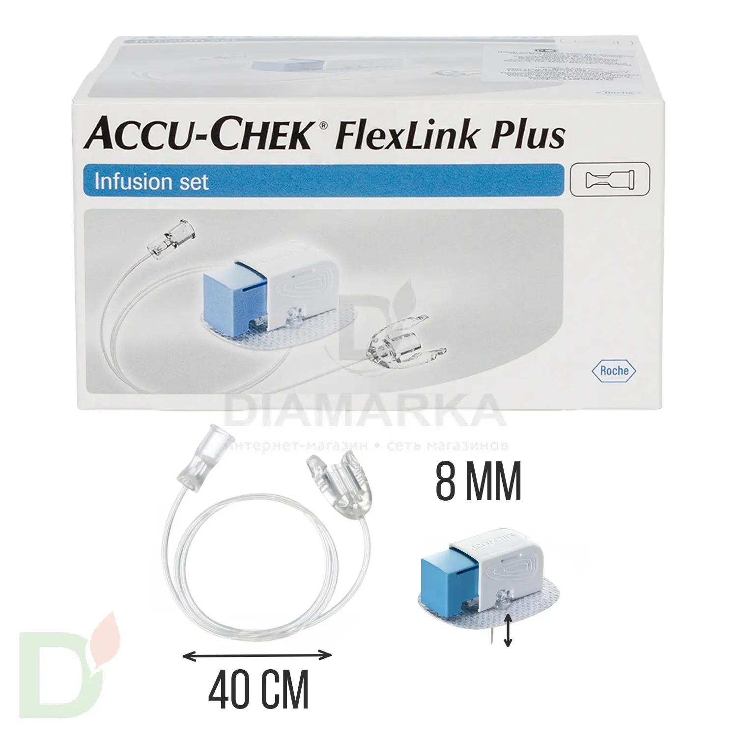 Акку-Чек ФлексЛинк Плюс 8/40, инфузионный набор, 1 шт. в Челябинске