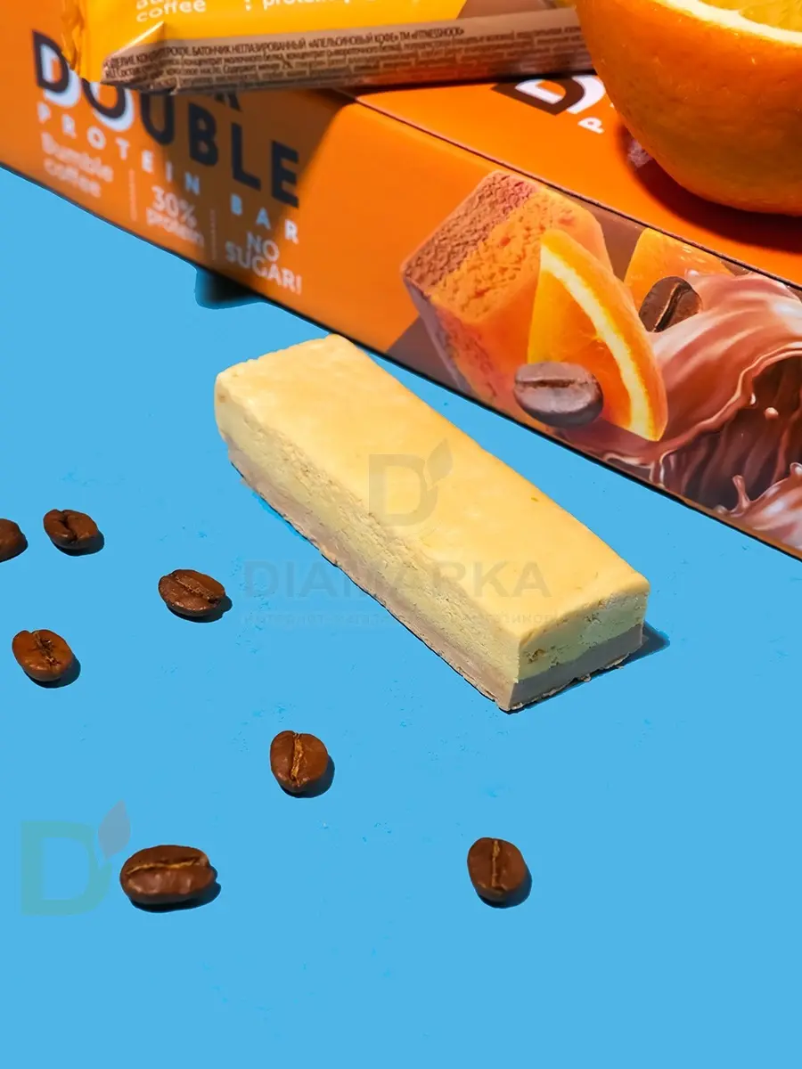 Батончик протеиновый FitnesShock Апельсиновый кофе 40гр. в Челябинске