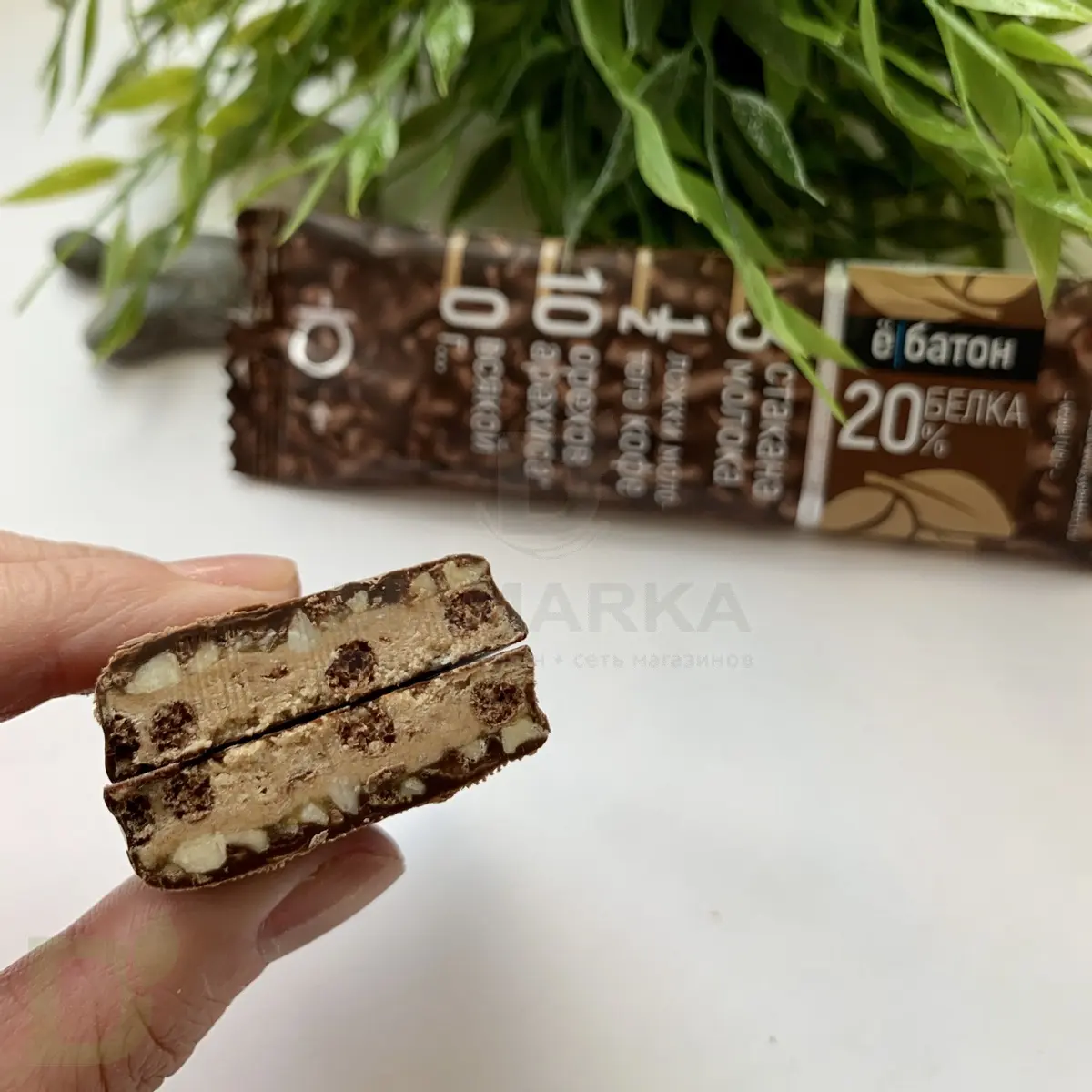 Батончик протеиновый Ё/батон "Арахис-Кофе" в шоколадной глазури 40гр в Челябинске