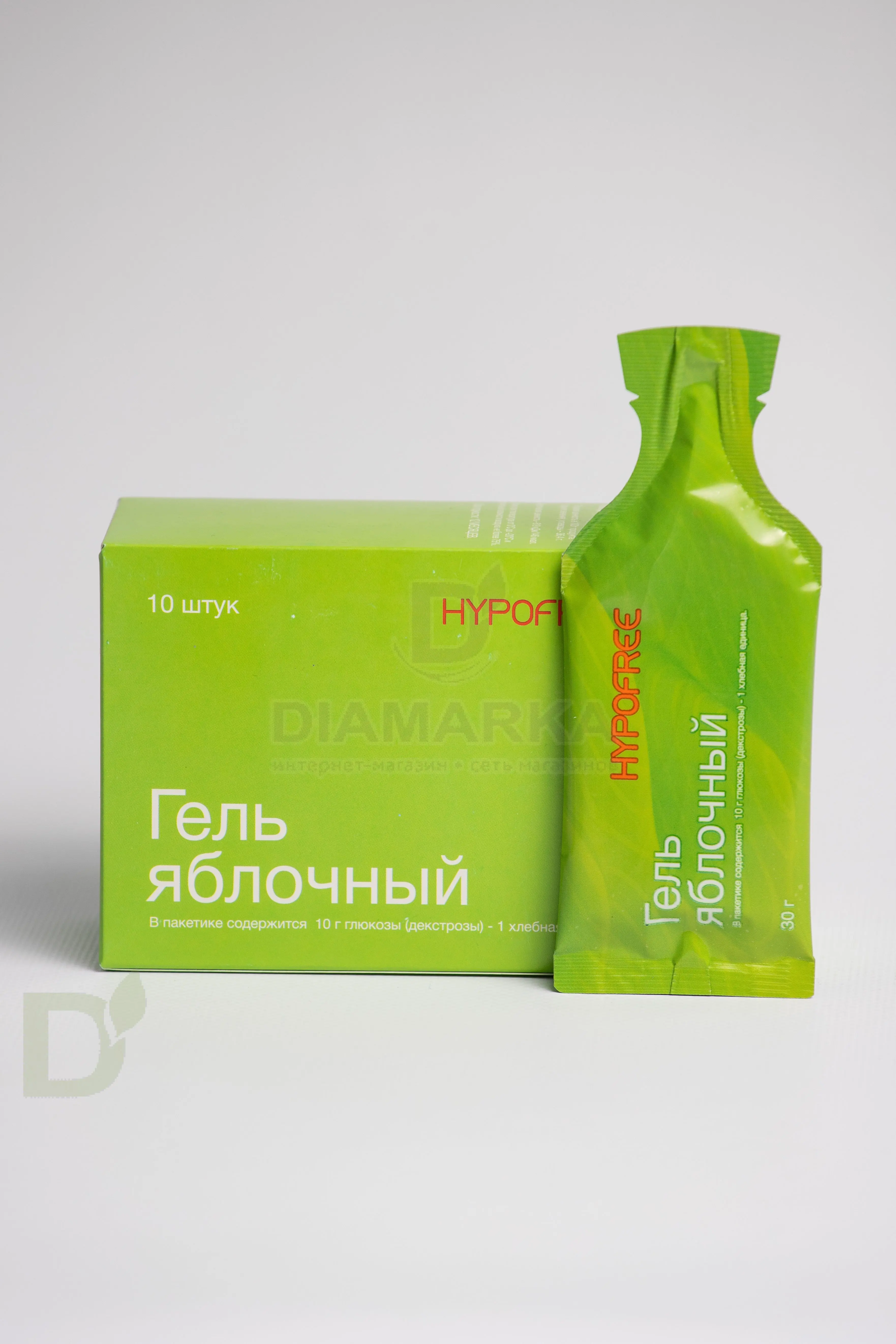 Гель HYPOFREE 1ХЕ Яблоко, мягкая упаковка, 30мл в Челябинске