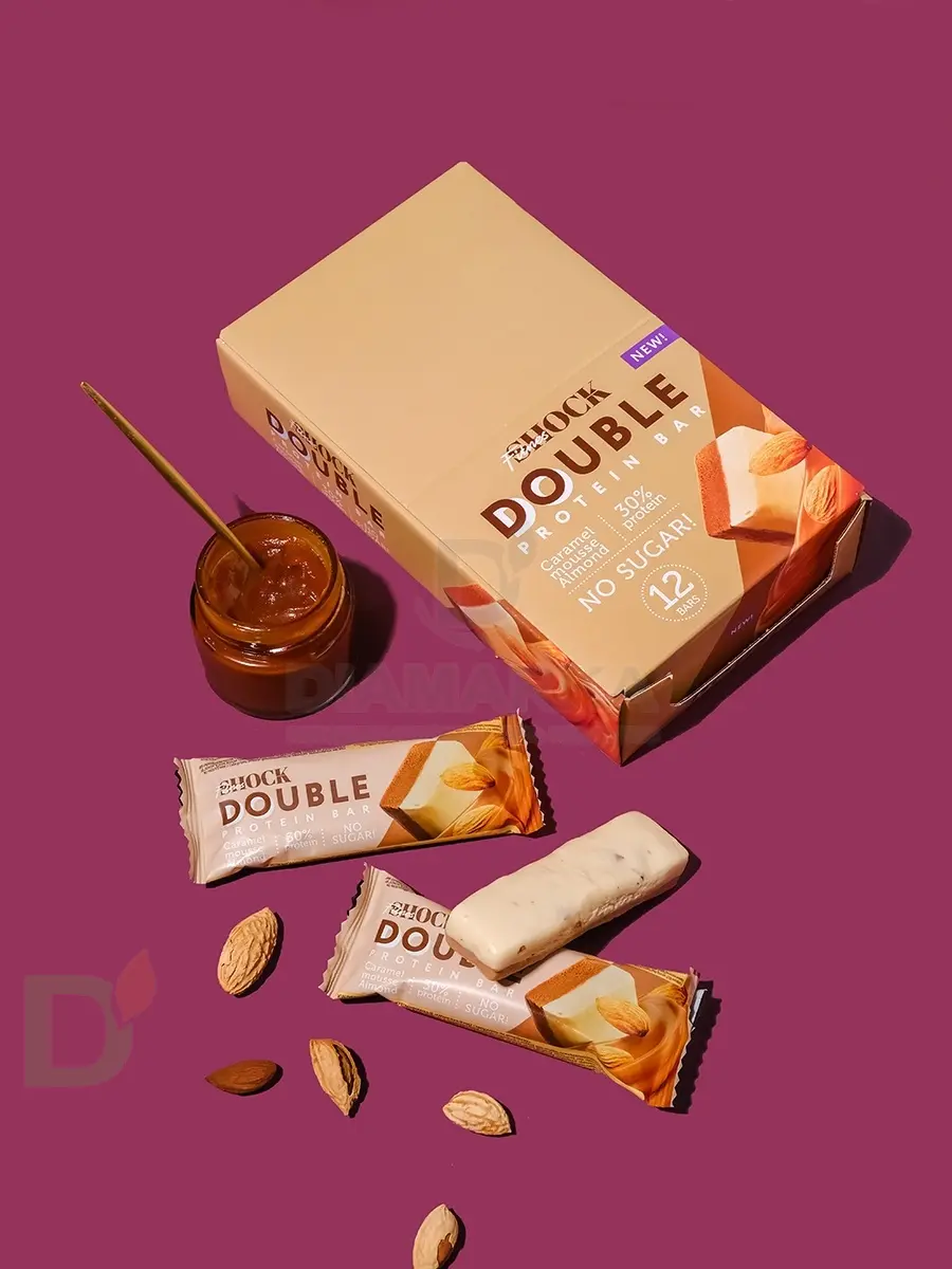 Батончик протеиновый FitnesShock Карамельный мусс с миндалем 40гр. в Челябинске